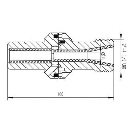 Plan buse hydro gommage / sablage carbure de tungstene